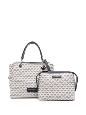 

Monogram-print tote bag, Emporio Armani Monogram-print tote bag