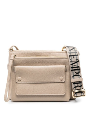 

Logo-strap shoulder bag, Emporio Armani Logo-strap shoulder bag