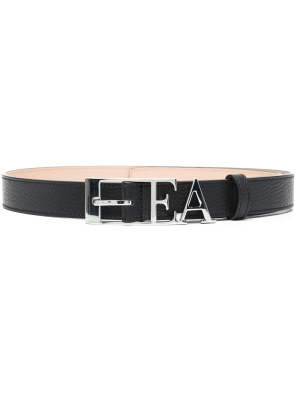 

Logo-buckle leather belt, Emporio Armani Logo-buckle leather belt