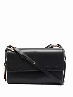 

Logo-charm leather shoulder bag, Dsquared2 Logo-charm leather shoulder bag