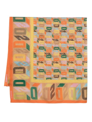 

Graphic-print silk scarf, Dsquared2 Graphic-print silk scarf