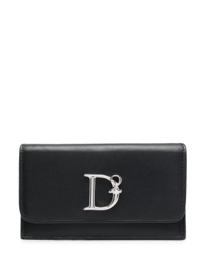 

Logo plaque leather wallet, Dsquared2 Logo plaque leather wallet