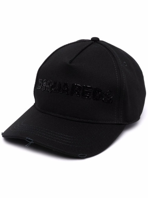 

Bead-embellished logo baseball cap, Dsquared2 Bead-embellished logo baseball cap
