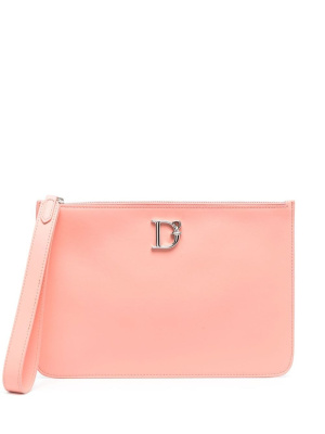 

Logo plaque clutch bag, Dsquared2 Logo plaque clutch bag