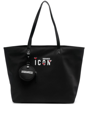 

Icon logo-print tote bag, Dsquared2 Icon logo-print tote bag
