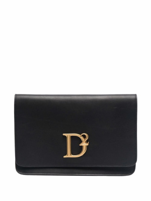 

Logo-plaque clutch bag, Dsquared2 Logo-plaque clutch bag