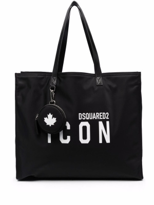 

Icon logo-print tote, Dsquared2 Icon logo-print tote