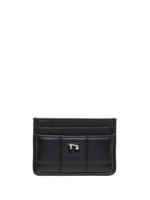 

Monogram-detail quilted cardholder, Dsquared2 Monogram-detail quilted cardholder