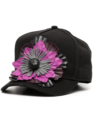 

Floral-appliqué baseball cap, Dsquared2 Floral-appliqué baseball cap
