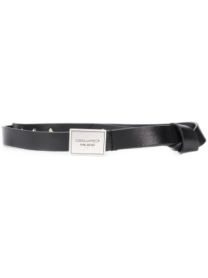 

Logo-plaque knotted belt, Dsquared2 Logo-plaque knotted belt