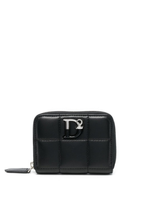

Logo-plaque zip-around wallet, Dsquared2 Logo-plaque zip-around wallet
