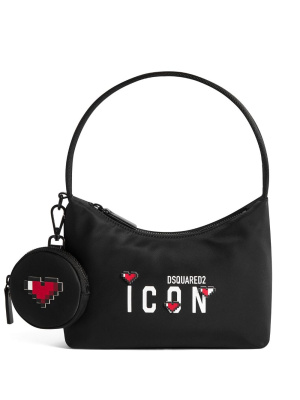 

Icon-print heart-motif tote bag, Dsquared2 Icon-print heart-motif tote bag