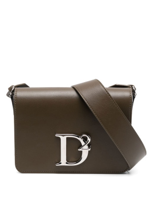 

Logo-plaque leather crossbody bag, Dsquared2 Logo-plaque leather crossbody bag
