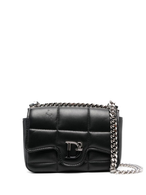 

Logo-plaque quilted crossbody bag, Dsquared2 Logo-plaque quilted crossbody bag