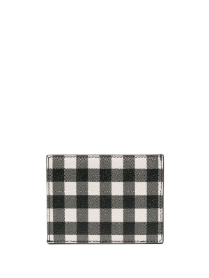 

4-Bar gingham cardholder, Thom Browne 4-Bar gingham cardholder