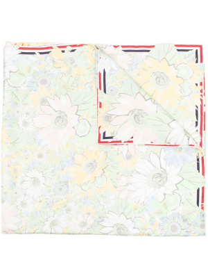 

Floral-print silk scarf, Thom Browne Floral-print silk scarf
