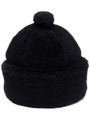 

Pom-pom shearling beanie, Thom Browne Pom-pom shearling beanie