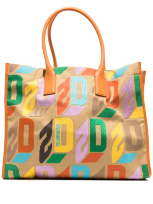 

Monogram-print shoulder bag, Dsquared2 Monogram-print shoulder bag