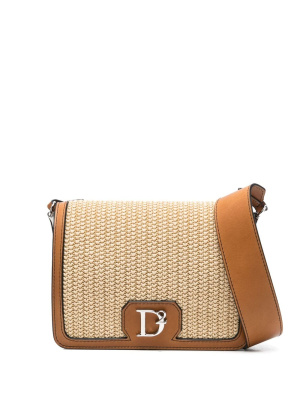 

Woven raffia shoulder bag, Dsquared2 Woven raffia shoulder bag