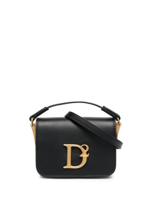 

D2 logo-plaque crossbody bag, Dsquared2 D2 logo-plaque crossbody bag