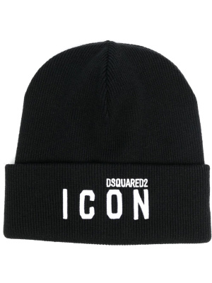 

Logo-print wool beanie, Dsquared2 Logo-print wool beanie