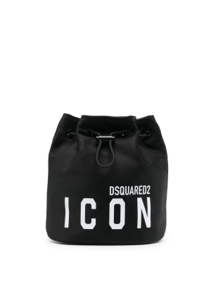 

Icon-print bucket bag, Dsquared2 Icon-print bucket bag