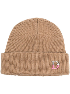 

Monogram-plaque knitted beanie, Dsquared2 Monogram-plaque knitted beanie