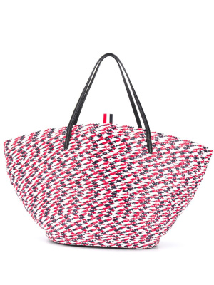 

Braided raffia basket bag, Thom Browne Braided raffia basket bag