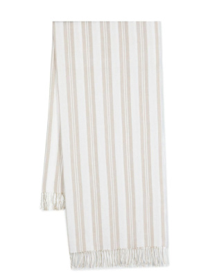 

Stripe-pattern fringed scarf, TOTEME Stripe-pattern fringed scarf