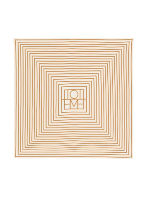 

Logo-print silk scarf, TOTEME Logo-print silk scarf
