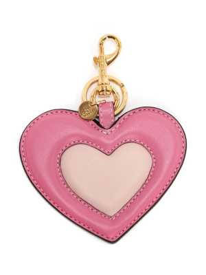 

Heart-shaped logo-charm keyring, JW Anderson Heart-shaped logo-charm keyring