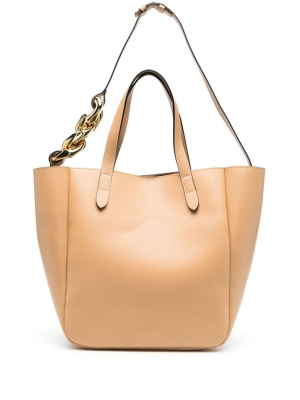 

Chain-detail leather tote, JW Anderson Chain-detail leather tote