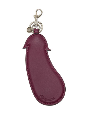 

Aubergine debossed-logo charm, JW Anderson Aubergine debossed-logo charm