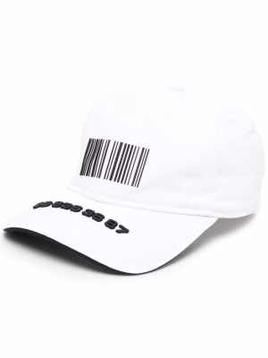 

Barcode-print baseball cap, VTMNTS Barcode-print baseball cap