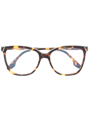 

Tortoiseshell-frame design glasses, Victoria Beckham Eyewear Tortoiseshell-frame design glasses