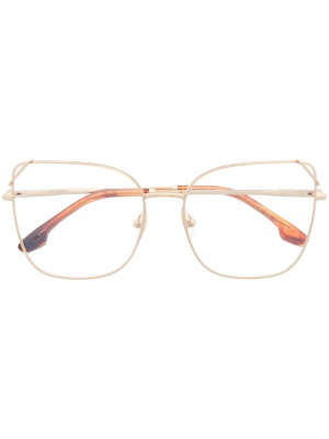

Metallic square-frame glasses, Victoria Beckham Eyewear Metallic square-frame glasses
