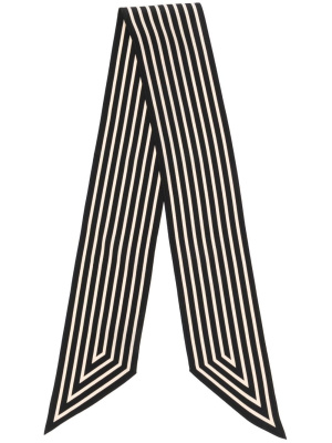 

Stripe-print silk scarf, TOTEME Stripe-print silk scarf