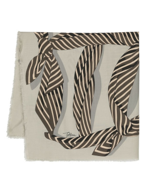 

Knot-print silk scarf, TOTEME Knot-print silk scarf