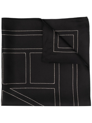 

Logo-print scarf, TOTEME Logo-print scarf