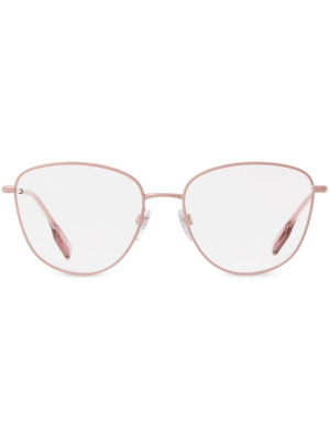 

Logo-plaque round-frame glasses, Burberry Logo-plaque round-frame glasses