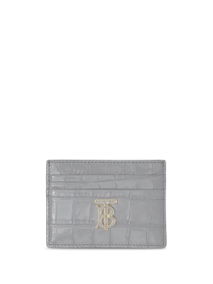 

Embossed TB-plaque card case, Burberry Embossed TB-plaque card case