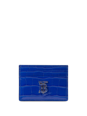 

TB embossed leather card holder, Burberry TB embossed leather card holder
