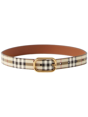 

Vintage Check leather belt, Burberry Vintage Check leather belt