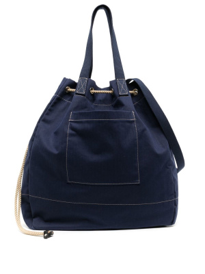 

Herringbone cotton tote bag, YMC Herringbone cotton tote bag