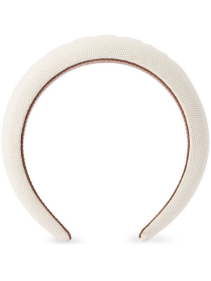 

Debossed-logo cotton headband, Burberry Debossed-logo cotton headband