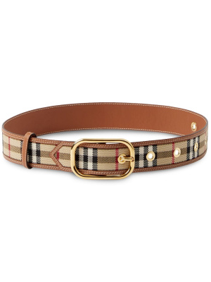 

Vintage Check leather belt, Burberry Vintage Check leather belt