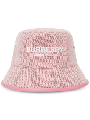 

Embroidered logo canvas bucket hat, Burberry Embroidered logo canvas bucket hat