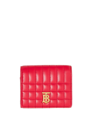 

Small Lola quilted folding wallet, Burberry Small Lola quilted folding wallet