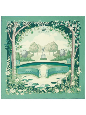 

Highgrove-print silk scarf, Burberry Highgrove-print silk scarf