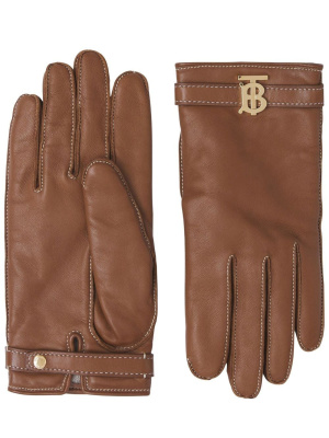 

Monogram-motif leather gloves, Burberry Monogram-motif leather gloves